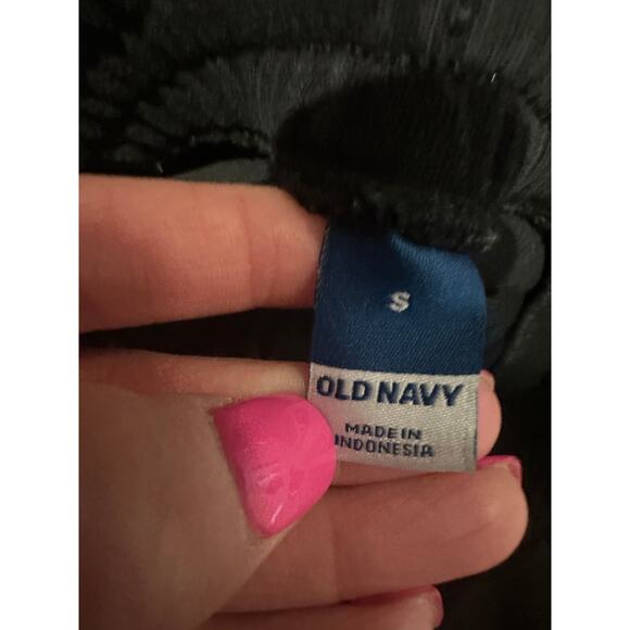 Old Navy Women's Small Black Extra High Waisted French Terry 5'' Inseam Shorts - Picture 3 of 3